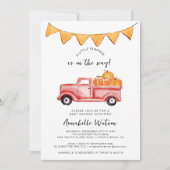 Invitation Une petite fête de bébé automnale rustique pour un (Devant)