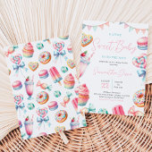 Invitation Une petite fête de bébé sucrée