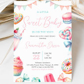 Invitation Une petite fête de bébé sucrée