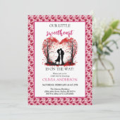 Invitation Une petite fête de la Saint-Valentin chérie  (Debout devant)