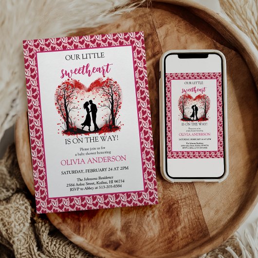 Invitation Une petite fête de la Saint-Valentin pour amoureux