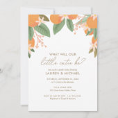 Invitation Une petite fête de révélation de genre (Devant)