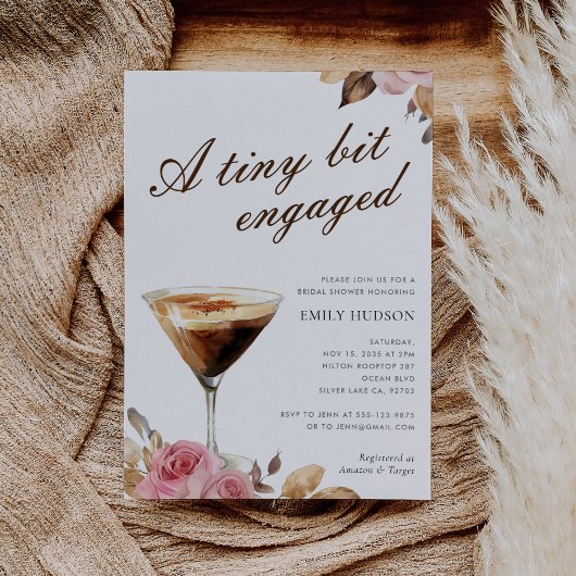 Invitation Une Petite Fête des mariées Espresso Martini
