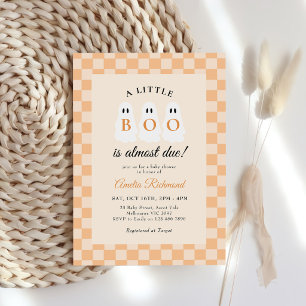 Invitation Une petite fête prénatale Boo Halloween
