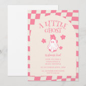 Invitation Une petite fête rétro Halloween pour bébé (Devant / Derrière)