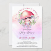 Invitation Une petite fève pousse Shower de Bébé (Devant)