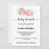 Invitation Une petite fille adorable Baby Brunch (Devant)