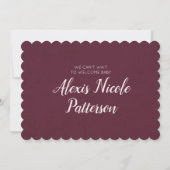 Invitation Une petite fille brasse le Baby shower de Tea Part (Dos)