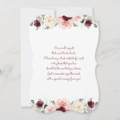 Invitation Une petite fille citrouille de baby shower d'autom (Dos)