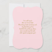 Invitation Une petite fille citrouille de baby shower d'autom (Dos)