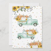 Invitation Une petite fille Citrouille Deuxième anniversaire (Dos)