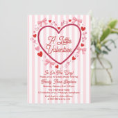 Invitation Une petite fille coquette pour la Saint-Valentin B (Debout devant)