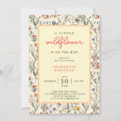 Invitation Une petite fille sauvageonne Baby Shower (Devant)