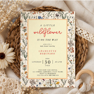 Invitation Une petite fille sauvageonne Baby Shower