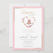 Invitation Une petite fille se trouve sur le Baby shower Way (Devant)
