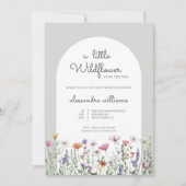 Invitation Une petite fille Wildflower (Devant)