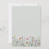 Invitation Une petite fille Wildflower (Dos)