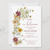 Invitation Une petite fille Wildflower (Devant)