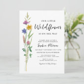 Invitation Une petite fille Wildflower (Debout devant)