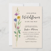 Invitation Une petite fille Wildflower (Devant)