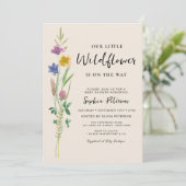 Invitation Une petite fille Wildflower (Debout devant)
