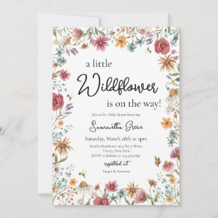 Invitation Une petite fille Wildflower