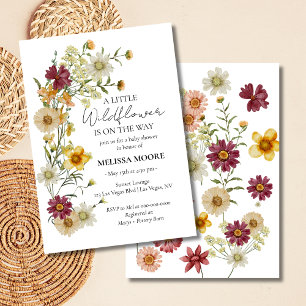 Invitation Une petite fille Wildflower