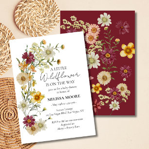 Invitation Une petite fille Wildflower