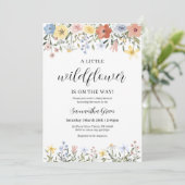 Invitation Une petite fille Wildflower (Debout devant)