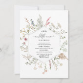 Invitation Une petite fleur sauvage est en route aquarelle Bé (Devant)