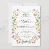 Invitation Une petite fleur sauvage fleur de prairie bébé dou (Devant)