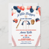 Invitation Une petite frappe arrive Baby Shower (Devant)
