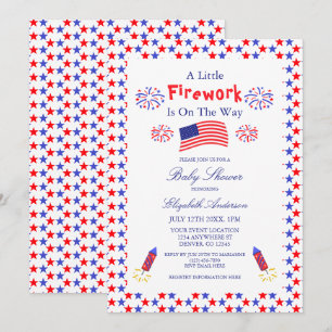 Invitation Une petite fusée est en route Baby Shower