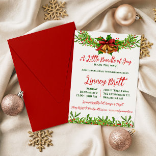 Invitation Une petite gerbe de joie Couronne de fête Bébé Sho