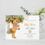 Invitation Une petite mignonne se trouve sur le chemin Baby s (Debout devant)