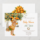 Invitation Une petite mignonne se trouve sur le chemin Baby s (Devant / Derrière)