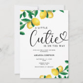 Invitation Une petite mignonne shower de bébé (Devant)