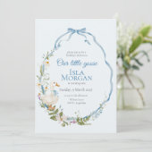 Invitation Une Petite Oie Silencieuse Aquarelle Anniversaire (Debout devant)