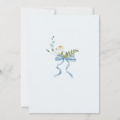 Invitation Une Petite Oie Silencieuse Aquarelle Anniversaire (Dos)