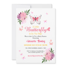 Une petite papillon bébé est en route Baby Shower 