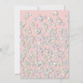 Invitation Une Petite Perle Sous Le Baby shower Des Filles De (Dos)