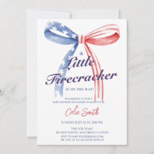 Invitation Une petite pétarde arrive Baby Shower