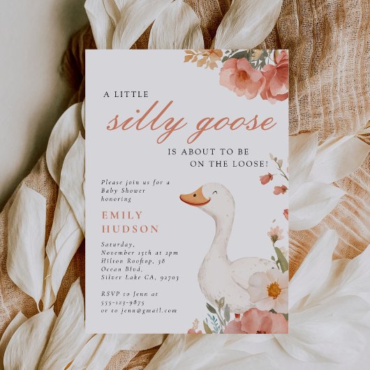 Invitation Une Petite Petite Petite Oie Baby shower Invitatio