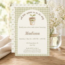 Une petite pousse est en route Sage Green Shower