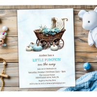 Une petite poussette bébé citrouille Baby Shower
