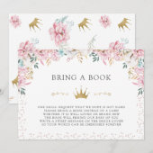 Invitation Une petite princesse apporte un livre (Devant / Derrière)