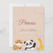 Invitation Une petite princesse arrive (Devant)