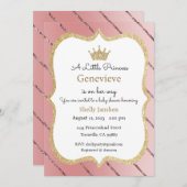 Invitation Une petite princesse est en route Invitation, Diad (Devant / Derrière)