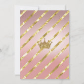 Invitation Une petite princesse est en route Invitation, Tiar (Dos)