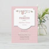 Invitation Une Petite Princesse est ici - Rencontre et saluta (Debout devant)